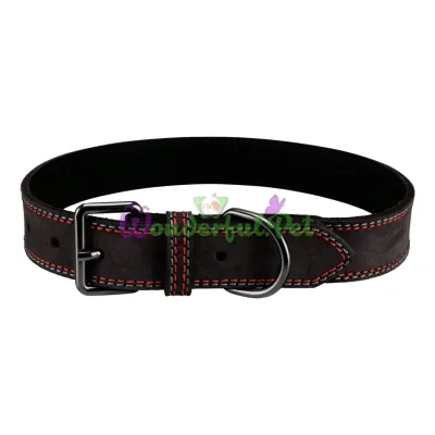 Ошейник Trixie кожаный Native M-L 39-47 см / 20 мм (черный)