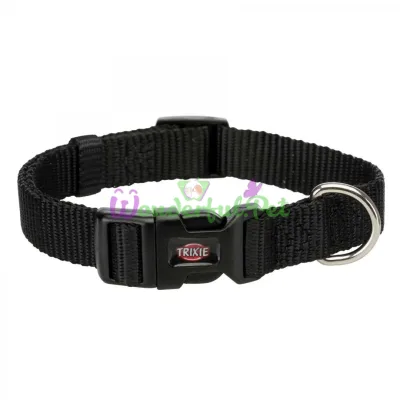 Trixie Premium Nylon Collar S-M 30-45 cm / 15 mm (Black) - 201501