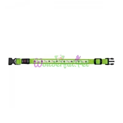 Ошейник Trixie полиэстеровый светящийся USB Flash L-XL 50-60 см / 25 мм (зеленый)