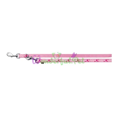 Поводок-перестежка Trixie из нейлона Modern Art M-L 2 м / 20 мм (розовый)