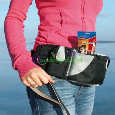 Пояс с сумками Trixie Baggy Belt 62-125 см (черная)