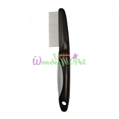 Trixie Comb with Plastic Handle and Fine Medium Teeth, 22 cm