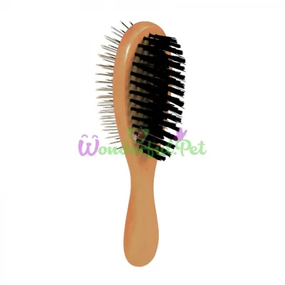 Trixie Wooden Double-Sided Brush 6 cm / 21 cm