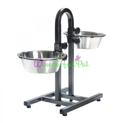 Стойка с мисками для собак Trixie 2 x 2,8 л / 24 см, h=43 см