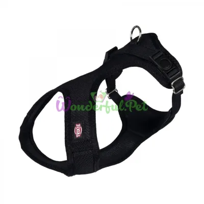 Trixie Soft Nylon Harness XXS-XS 25-35 cm / 15 mm (Black)