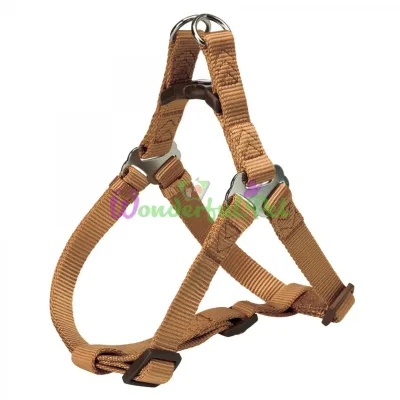 Trixie Premium Nylon Loop Dog Harness L 65-80 cm / 25 mm (Brown)