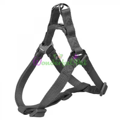 Trixie Premium Nylon Loop Dog Harness L 65-80 cm / 25 mm (Grey)