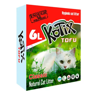 KOTIX TOFU Classic Cat Litter, 6 L