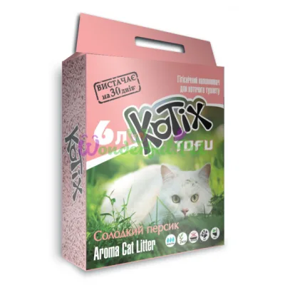 Наполнитель KOTIX TOFU Honey Peach 6 л
