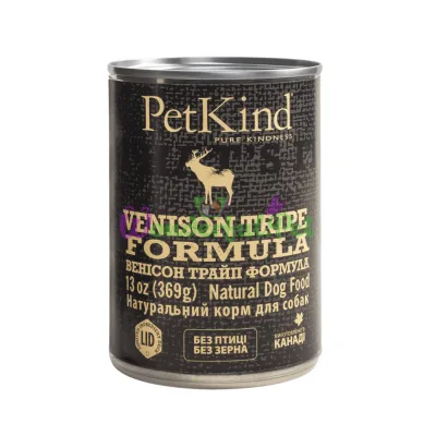 Натуральный влажный корм для собак PetKind Venison Tripe Formula 369 г