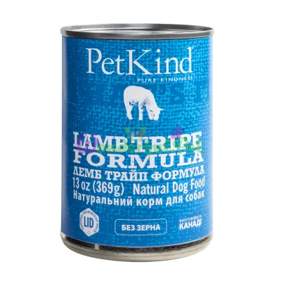 Натуральный влажный корм для собак PetKind Lamb Tripe Formula 369 г