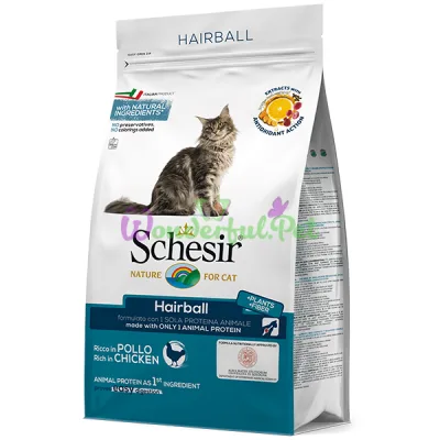 Сухой корм Schesir Cat Hairball Chicken 1.5 кг