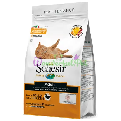 Сухой корм Schesir Cat Adult Chicken 1.5 кг