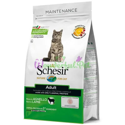 Сухой корм Schesir Cat Adult Lamb 1.5 кг