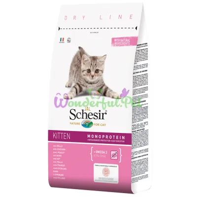 Π‘ΡΡ
ΠΎΠΉ ΠΊΠΎΡΠΌ Schesir Cat Kitten Chicken 10 ΠΊΠ³