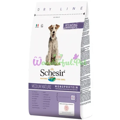 Сухой корм Schesir Dog Medium Mature Chicken 3 кг