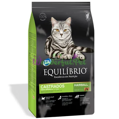 Сухой корм Equilibrio Cat для стерилизованных кошек и кастрированных котов 1.5 кг