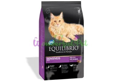 Сухой корм Equilibrio Cat для котов с проблемной кожей и чувствительным пищеварением 500 г