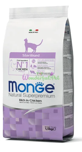 Сухий корм MONGE CAT Sterilised Chicken 5 кг відро