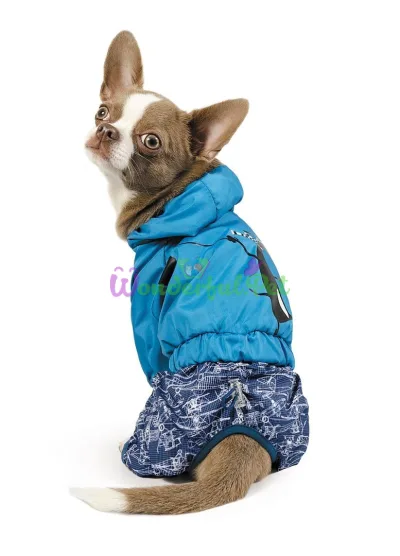 Дощовик для собак Pet Fashion КЛАЙД M-2 блакитний