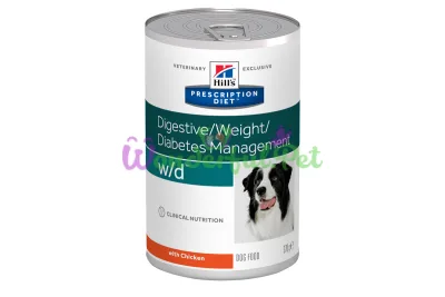 Влажный корм Hills Prescription Diet Canine W/D Diabetes/Weight Management Dog Chicken 370 г