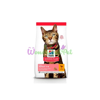 Сухой корм Hills Science Plan Adult Light Cat Chicken 3 кг