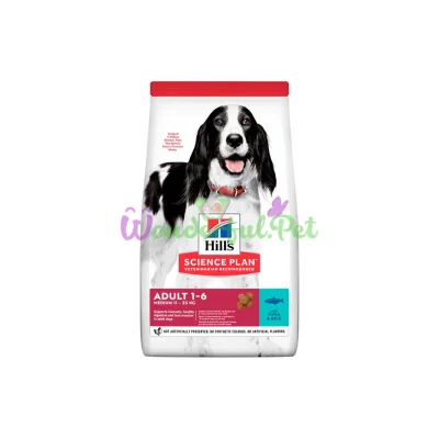 Сухой корм Hills Science Plan Adult Medium Breed Dog Tuna Rice 2.5 кг