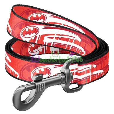 Поводок WAUDOG Nylon, рисунок Бэтмен 10 мм x 122 см нейлон Разноцветный