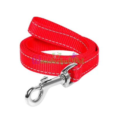 Поводок DOG Extreme нейлон 150 см x 14 мм нейлон кожа красный