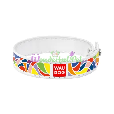 Браслет WAUDOG Design, рисунок Витраж 15 мм 21-23см кожа Белый