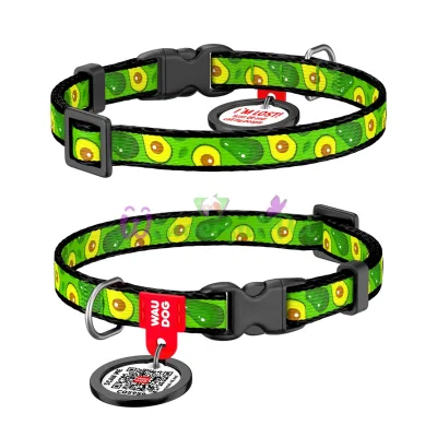 ΠΡΠ΅ΠΉΠ½ΠΈΠΊ WAUDOG Nylon Ρ QR ΠΏΠ°ΡΠΏΠΎΡΡΠΎΠΌ, ΡΠΈΡΡΠ½ΠΎΠΊ ΠΠ²ΠΎΠΊΠ°Π΄ΠΎ, ΠΏΠ»Π°ΡΡΠΈΠΊΠΎΠ²ΡΠΉ ΡΠ°ΡΡΠ΅ΠΊΡ XS 10 ΠΌΠΌ 20-30ΡΠΌ ΠΠ΅ΠΉΠ»ΠΎΠ½ Π Π°Π·Π½ΠΎΡΠ²Π΅ΡΠ½ΡΠΉ
