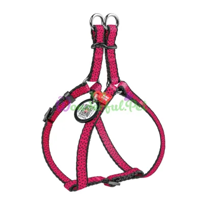 Шлея WAUDOG Nylon с QR паспортом, рисунок Арбуз 10 мм ОГ 28-40 см ОШ 28-40 см нейлон Разноцветный