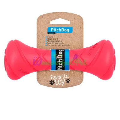 Гантель PitchDog для апортировки Розовый 7 см