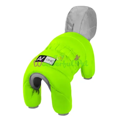 AiryVest ONE Dog Jumpsuit, Lime Green, Size S35