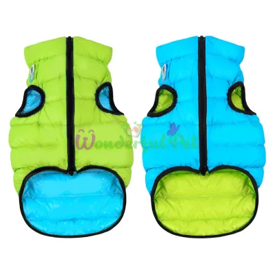 Двостороння курточка AiryVest для собак салатово-блакитна, розмір L65
