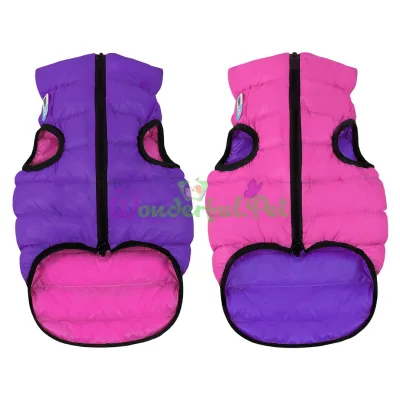 AiryVest Reversible Dog Jacket Pink-Purple, Size S35