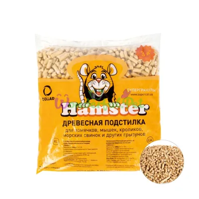 Наполнитель Hamster для грызунов, древесный, 0,8 кг