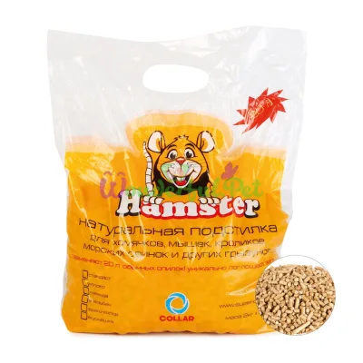 Наполнитель Hamster для грызунов, древесный, с запахом лаванды, 2 кг