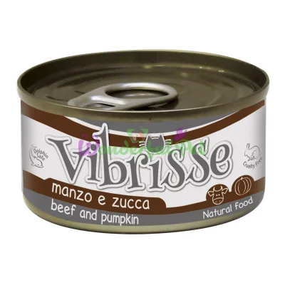 Влажный корм для котов VIBRISSE говядина тыква, 70 г
