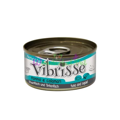 Конс. для кот. VIBRISSE тунец кальмар, 70 г