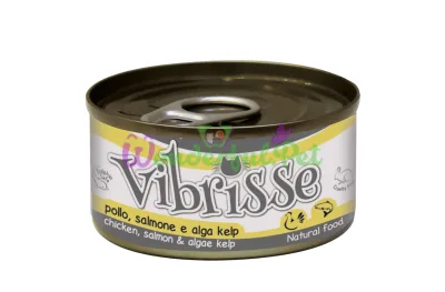 Влажный корм для котов VIBRISSE курица лосось водоросли, 70 г