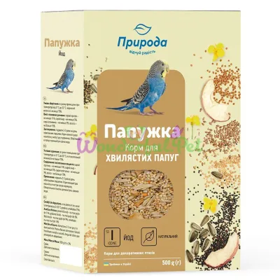 Priroda Papuzhka + Iodine Budgie Food 500 g