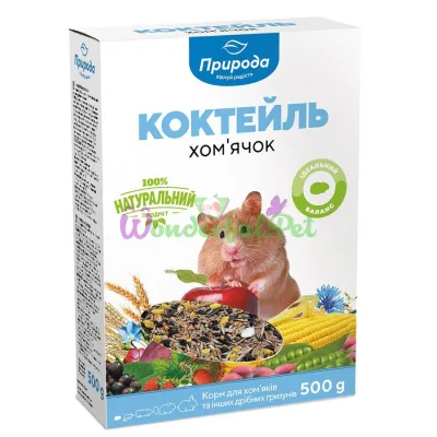 Корм для хом'яків Природа Коктейль Хом'ячок 500 г