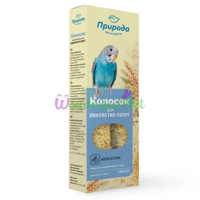 Priroda Treat for Budgies Spike 140 g 2 pcs (Grains)