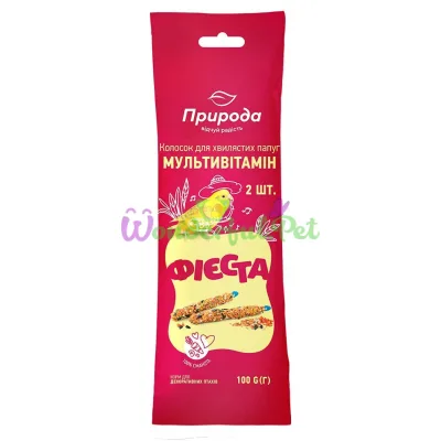 Pryroda Fiesta Spike for Budgies 100 g 2 pcs (Multivitamin)