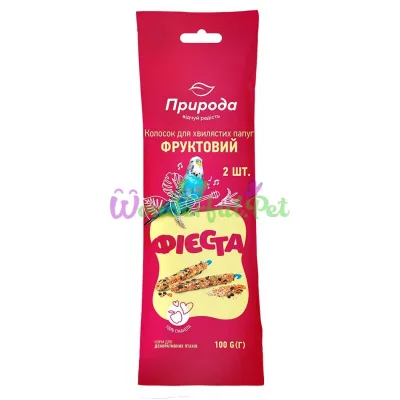 Pryroda Fiesta Spike for Budgies 100 g 2 pcs (Multifruit)