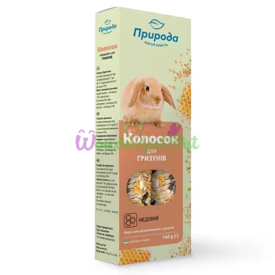Priroda Cob Treat for Rodents 140 g 2 pcs (honey)