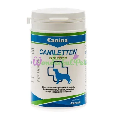Витаминно-минеральный комплекс для взрослых собак Canina Caniletten 150 таблеток 300 г (витамины и минералы)