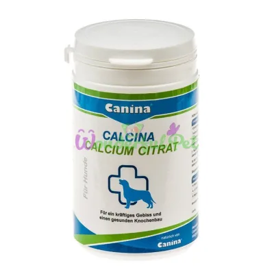 Кальций для собак Canina Calcina Calcium Citrat порошок 125 г (для зубов и костей)