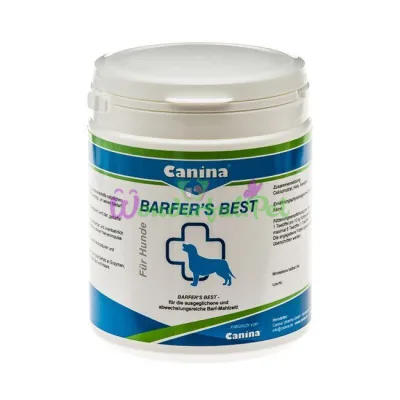 Витаминно-минеральный комплекс для собак Canina Barfers Best при натуральном кормлении порошок 180 г (витамины и минералы)